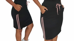 Short Saia Reta Preta Pilar Plus Size Fitness Evangélica - comprar online