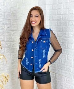 Colete Jeans Feminino Kira