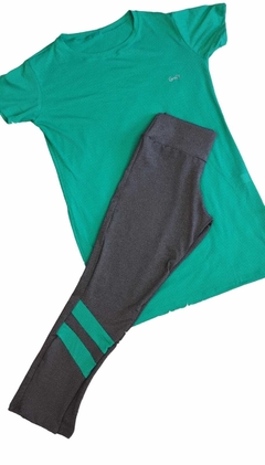 Conjunto Fitness Mini Vest e Calça Legging cor Cinza Bonie - loja online
