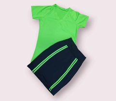 Short Saia Reta cor Marinho Edvania Plus Size