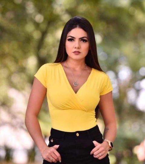 Blusa casual manga curta decote V Transpassada Lívia