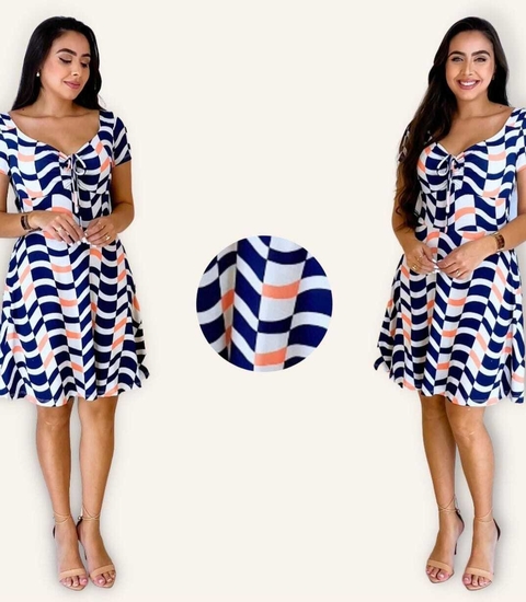 Vestido Short Praiano estampado Luara - comprar online