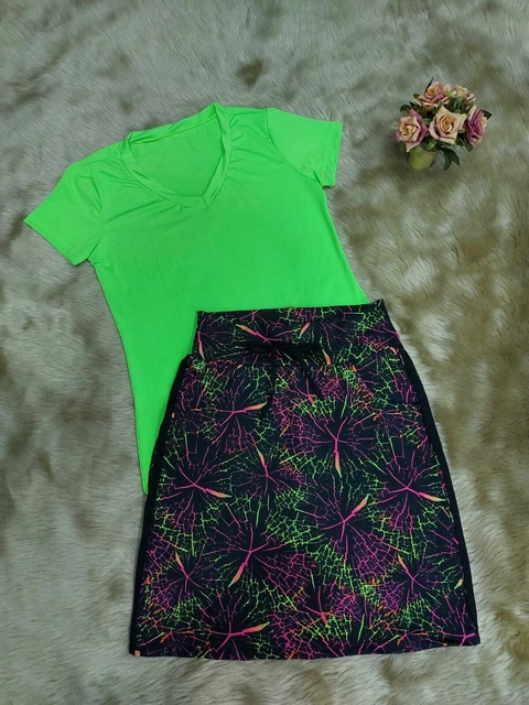 Saia Short Reta Estampada Rayane