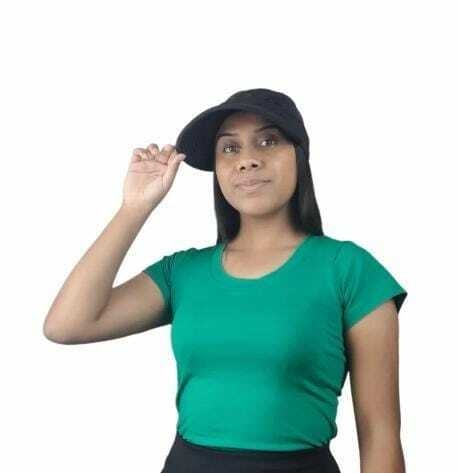 Baby Look Casual gola Arredondada manga curta Poliamida Valentina