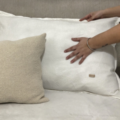 ALMOHADON PRAGA EN TUSOR DE 60 x 90 BLANCO
