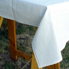 MANTEL ¨PARIS¨ EN TUSOR BLANCO - comprar online