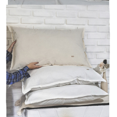 ALMOHADON PRAGA EN TUSOR DE 60 x 90 NATURAL