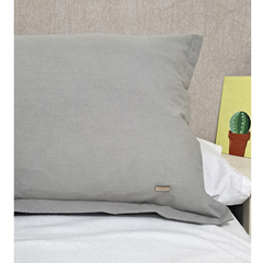 FUNDA PRAGA EN TUSOR DE 50 x 70 GRIS - comprar online