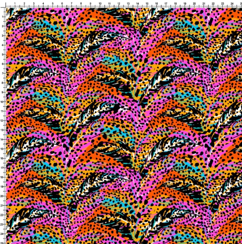 Penas em onça print