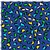 Animal Print fundo azul