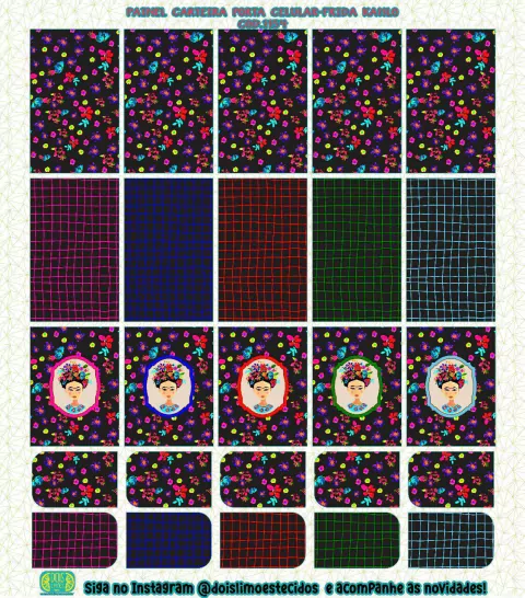 Painel - Carteira porta celular Moldura Frida