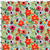 Joaninha e flores Efeito 3D