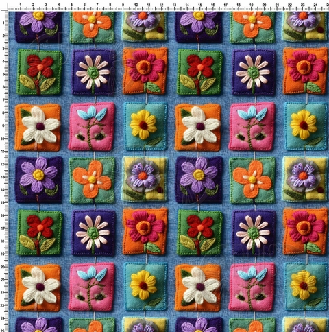 Flores Coloridas Efeito 3D - comprar online