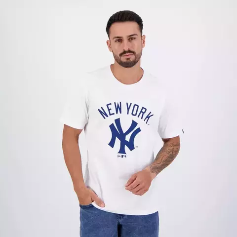Camiseta New Era New York Yankees MLB Core Branco - comprar online