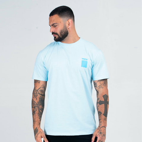 Camiseta Buh Regular Basic Box Azul - comprar online