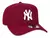 Boné New Era - 9FORTY A-Frame Snapback MLB New York Yankees Aba Curva Vinho na internet