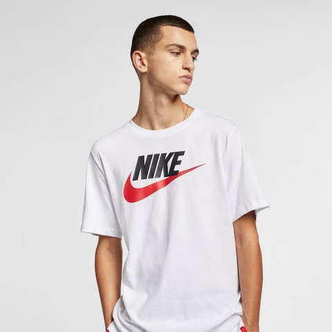 CAMISETA NIKE SPORTWEAR TEE ICON WHITE RED