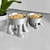 COMEDEROS PATITAS PLATA - comprar online