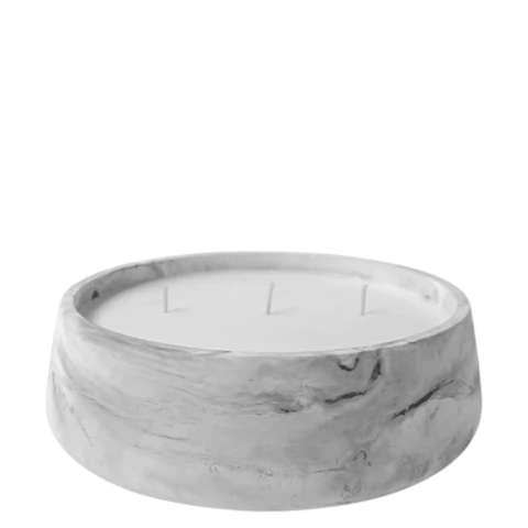 Velón en Cuenco XL de Cemento (Simil Marmol) - comprar online