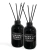 Repuesto de Difusor Aromático + Varillas de Ratan (250 Ml.) Negro. Elegí tu Esencia