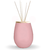 Difusor de Vidrio Bombé Rosa Mate + Varillas de Bamboo Natural (460 CC) - DECODESIGN MAYORISTA