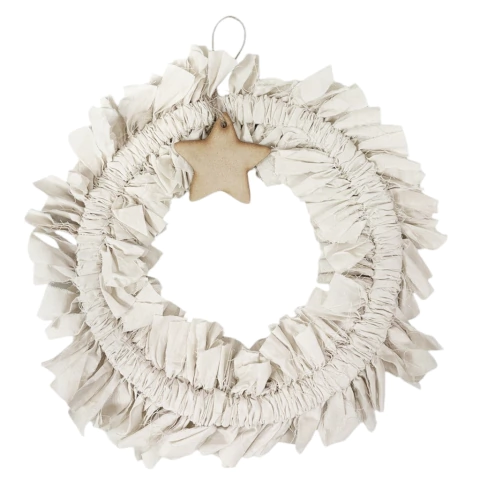 Rosca Navideña (Tela y Madera) - comprar online