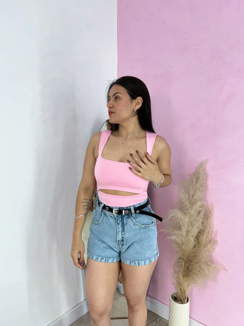 Short Mom c/cinto - comprar online