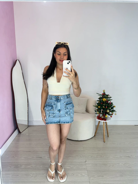 Saia Jeans Cargo