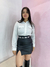Saia de couro fenda - comprar online