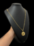 Cordão Cadeado 3MM + Medalha Cruz - Banhado a Ouro 18k na internet