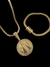 KIT Cadeado duplo 5MM + Pingente Nossa Senhora - Banhado a Ouro 18k - comprar online