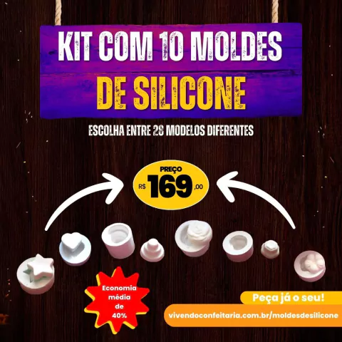 Kit com 10 Moldes - Promoção!