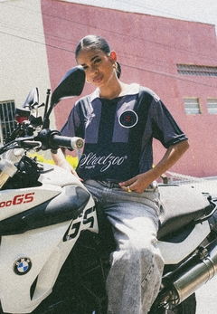 Camiseta SZ sport#1 retrô - PRETO X CINZA. na internet