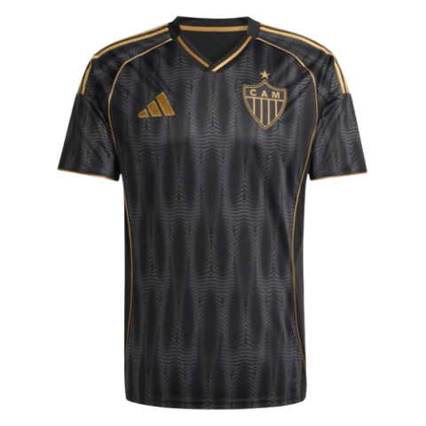 Camiseta de time Atlético Mineiro unif 3 25/26 - Preto e dourado