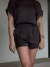 Conjunto Shorts e Blusa Ampla Cetim - loja online