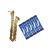 KIT COM 5 UNID. PALHETA VANDOREN TRADICIONAL SAX BARITONO Dureza:3.0