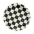 Prato de Papel Xadrez Preto - 10 Unids. - comprar online