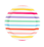 Prato de Papel Listras Cores - 10 Unids. - comprar online