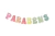 Varal Decorativo Parabéns Colorido com Glitter - comprar online