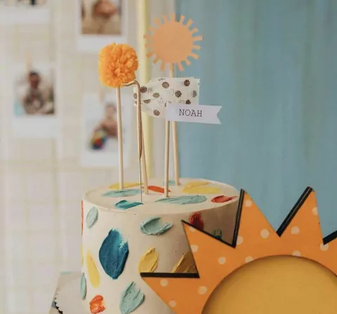 Topo de Bolo Volta ao Sol