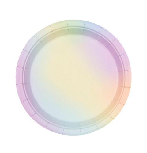 Prato de Papel Aquarela Candy Color - comprar online