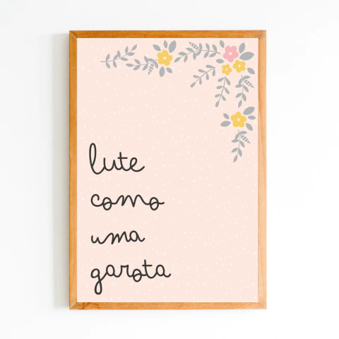 Quadrinho Lute Como uma Garota