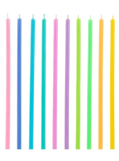 Vela Palito Colorida 15cm