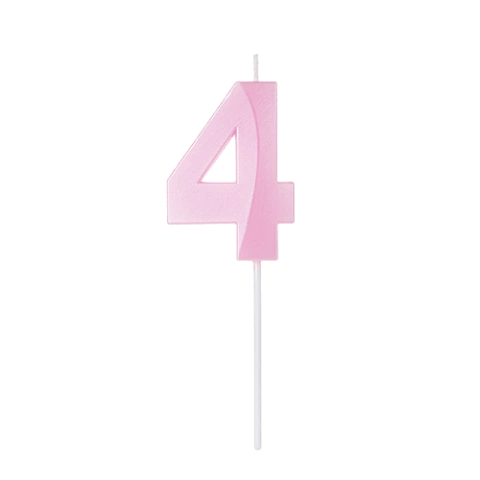 Vela Rosa Candy Color Nº. 4