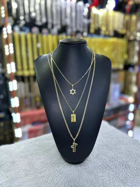 KIT 3 cordões de moeda (2/3MM).