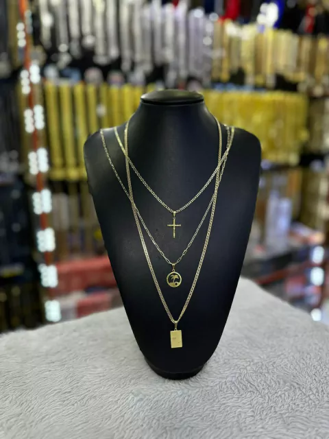 KIT 3 cordões de moeda (2/3MM).