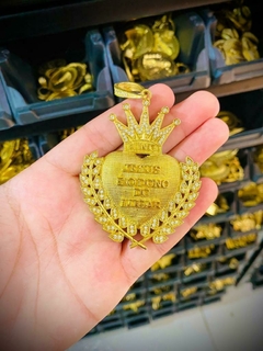 Pingente coração (Jesus é o dono do lugar) - comprar online
