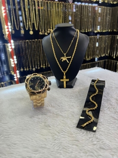 kit 6 em 1 (relógio e cordão)
