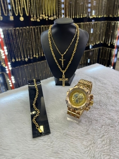kit 6 em 1 (relógio e cordão)