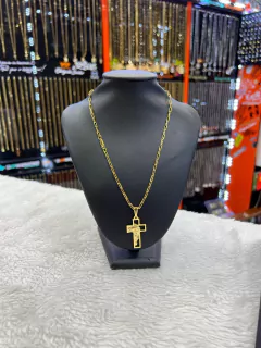 Corrente cartier (aço dourado)